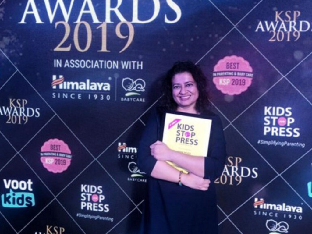 Kidsstoppress Parents’ choice award for the Best Personalised Gifting Brand in India