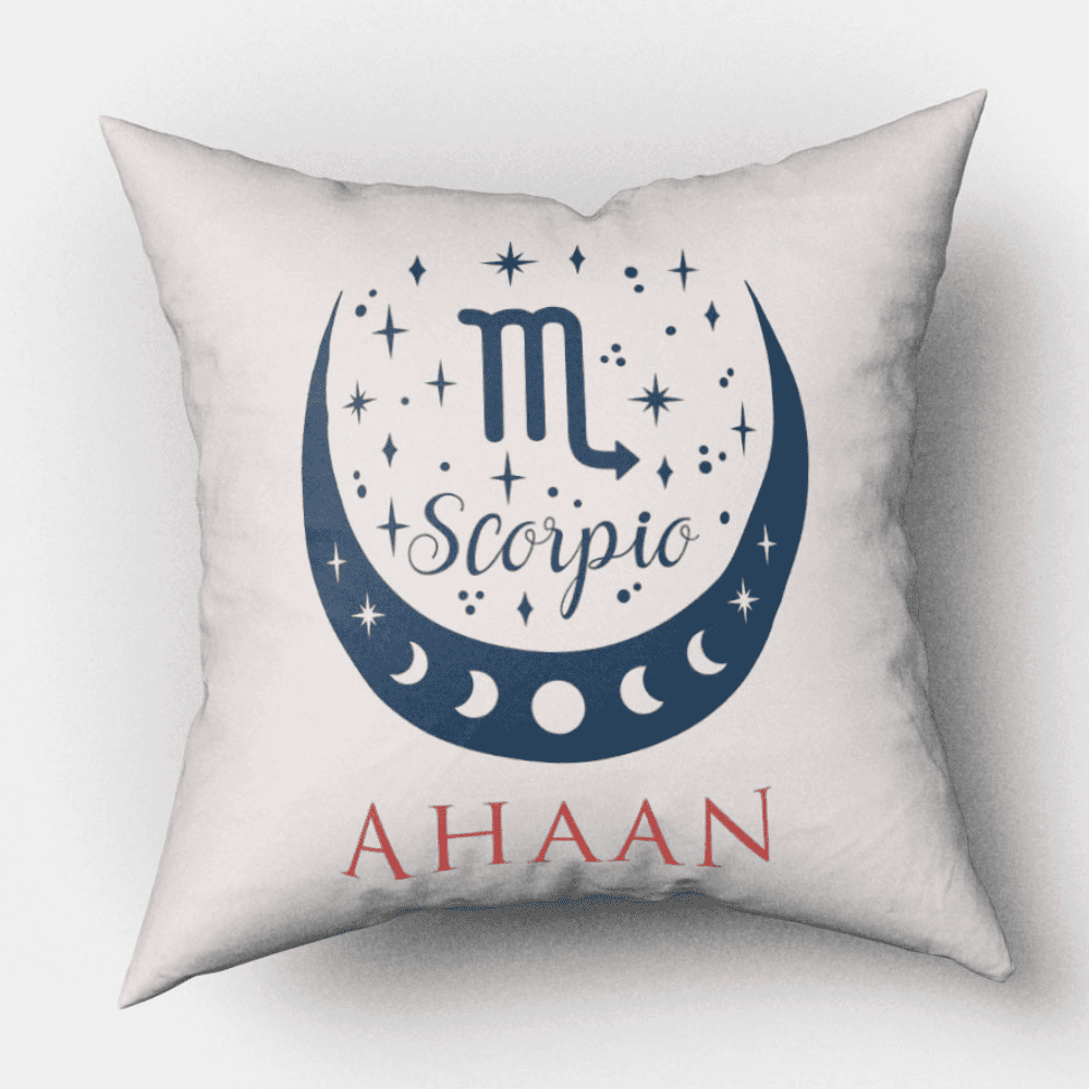 Personalized Zodiac Cushion Zodiac Pillow Scorpio Sign Cupik