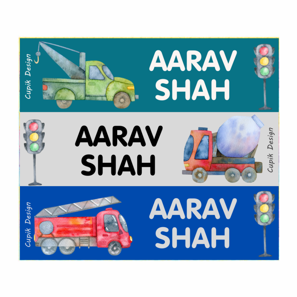 Personalised Name Stickers | Buy Name Stickers for Kids Books - Cupik ...