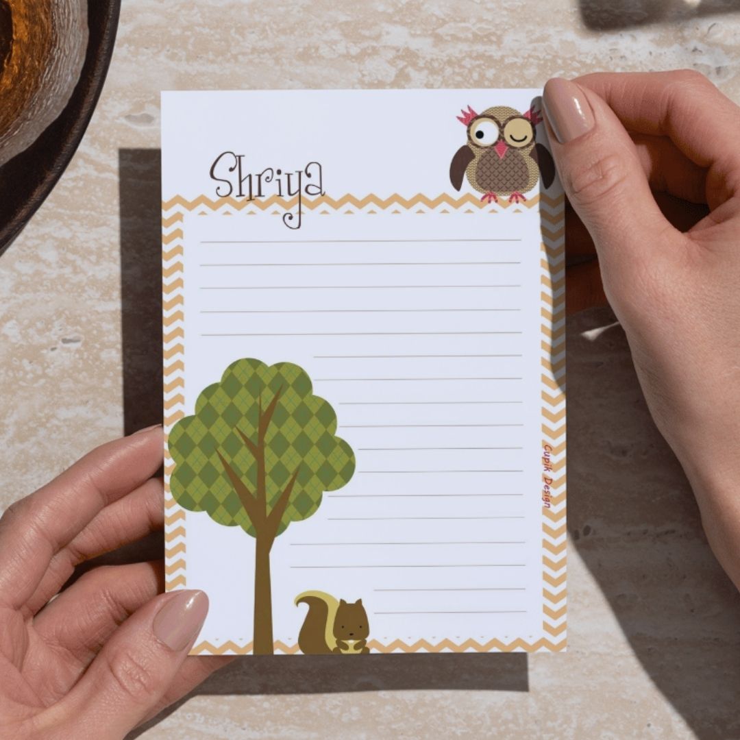 Woodland Animals Notepad – Cupik Design India