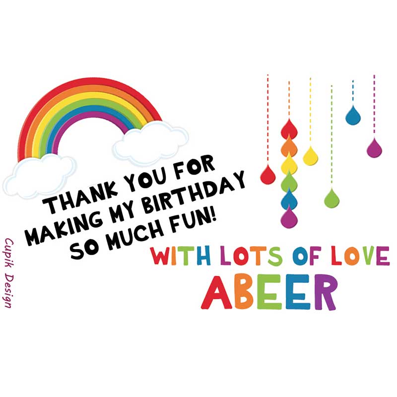 Personalised Return Gift Labels for Kids Parties | Cupik Design – Cupik ...