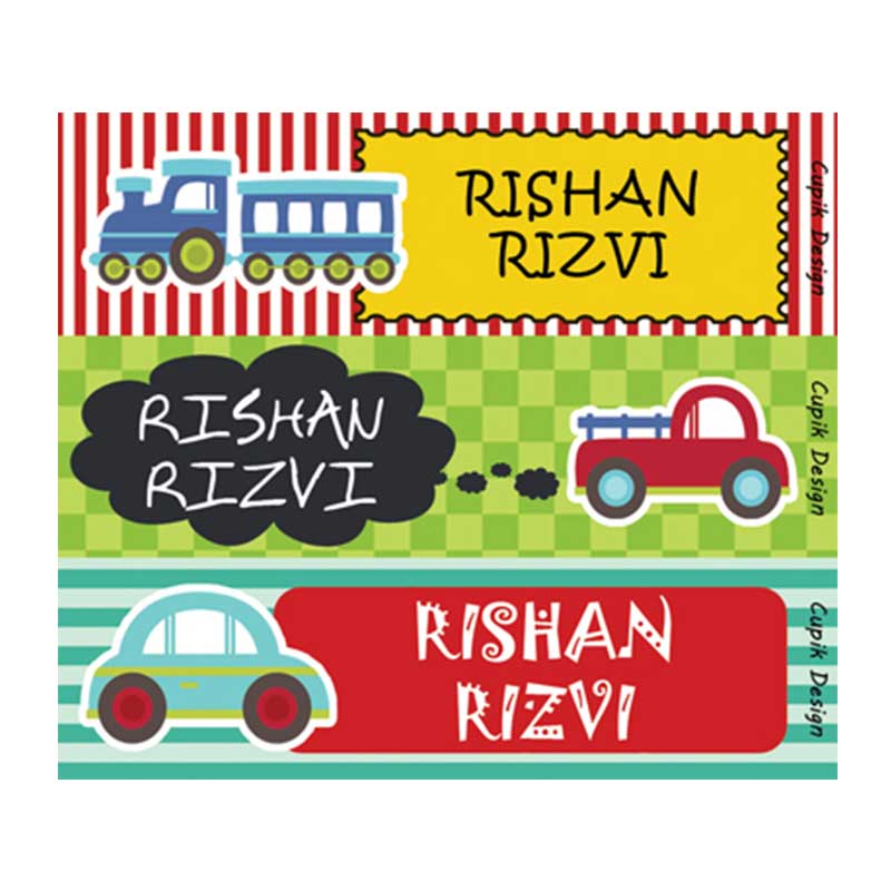 Vehicles Waterproof Stickers - Rectangular – Cupik Design India
