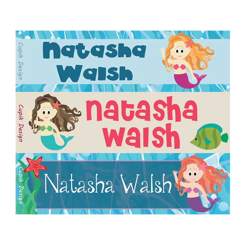 Rectangular Waterproof Name Stickers | Cupik Design – Cupik Design India