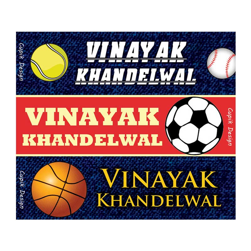 Rectangular Waterproof Name Stickers | Cupik Design – Cupik Design India