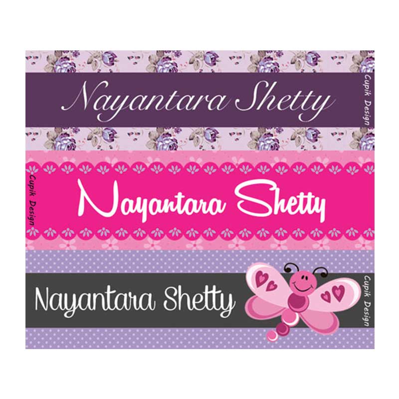 Rectangular Waterproof Name Stickers | Cupik Design – Cupik Design India