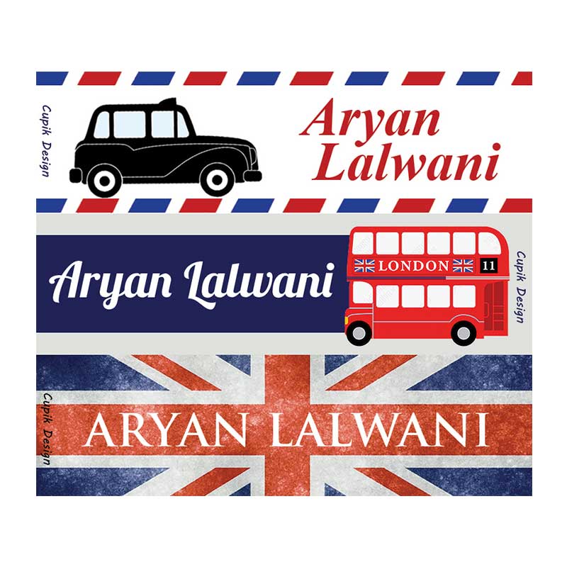 Rectangular Waterproof Name Stickers | Cupik Design – Cupik Design India