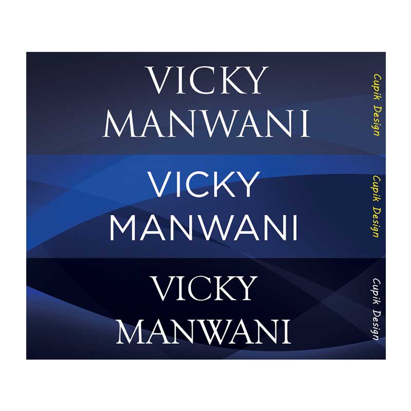 Royal Blue Name Stickers – Cupik Design India