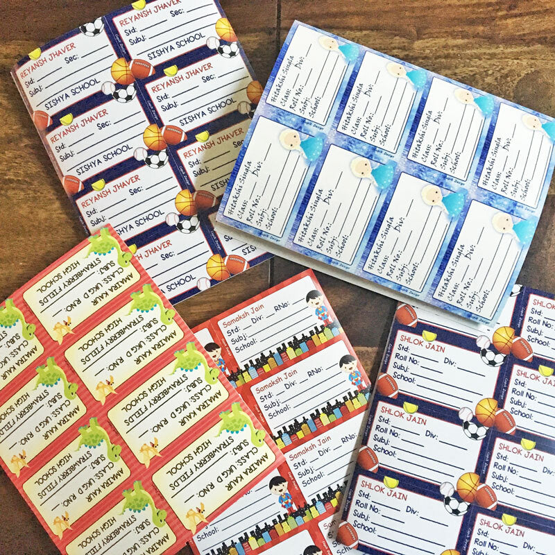 Personalized School Book Labels: Get Organized with Custom Book ...