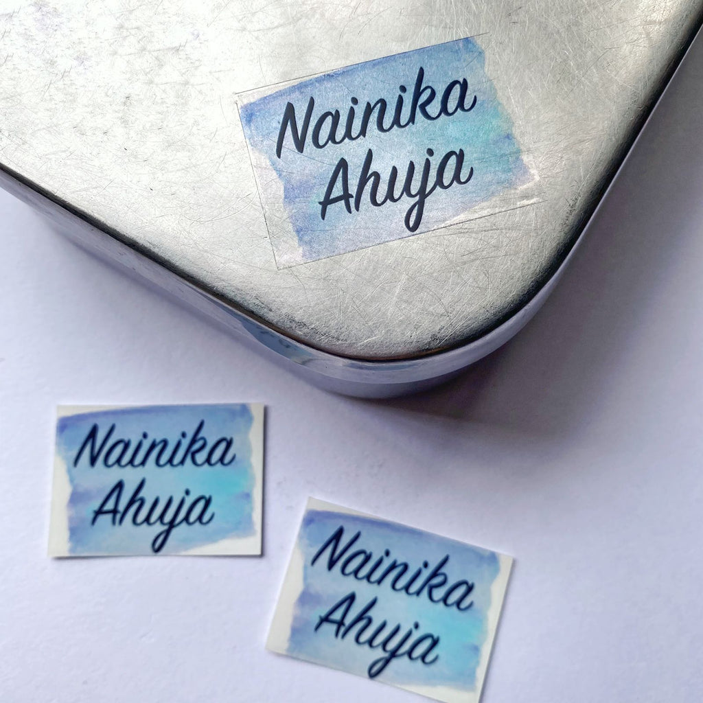 Stylish Transparent labels for all Materials | Buy Personalised ...