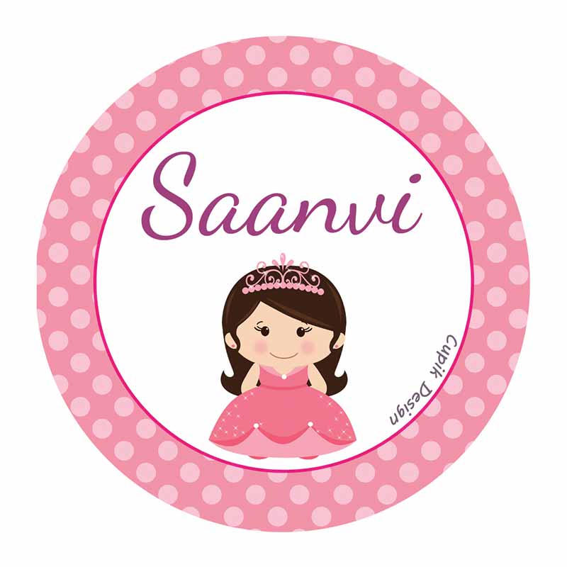 Princess Waterproof Stickers (Round) – Cupik Design India