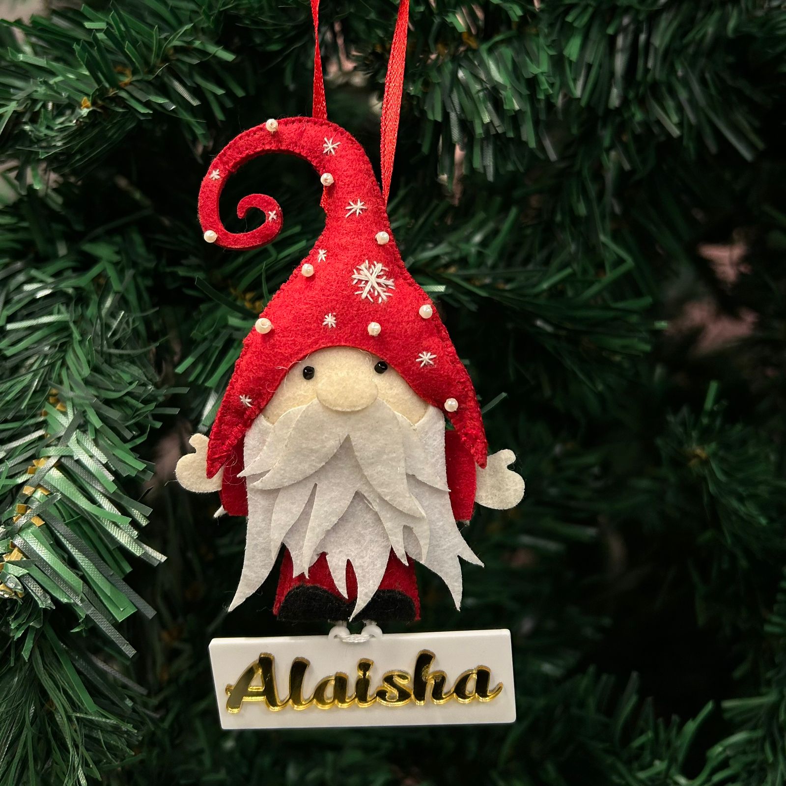 Gnome Felt Ornament - Main Image